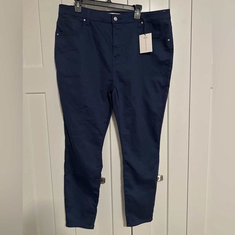 Women’s‎ Navy Blue Zenana Pants NWT 2X
